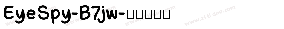 EyeSpy-B7jw字体转换