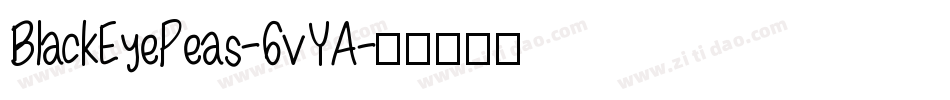 BlackEyePeas-6vYA字体转换