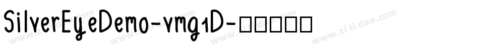 SilverEyeDemo-vmg1D字体转换