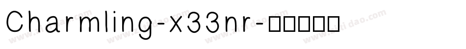 Charmling-x33nr字体转换