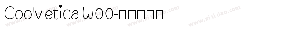 CoolveticaW00字体转换