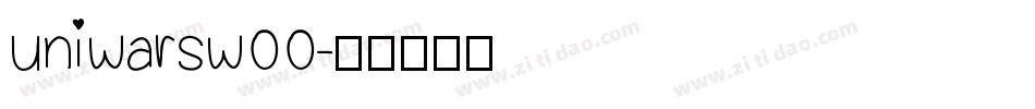 uniwarsw00字体转换