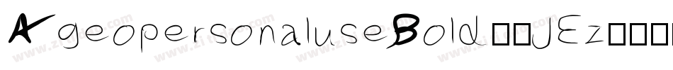 AgeopersonaluseBold-5JEz字体转换