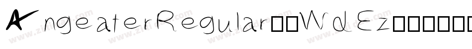 AngeaterRegular-0WdEz字体转换