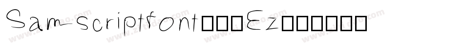 Samscriptfont-06Ez字体转换