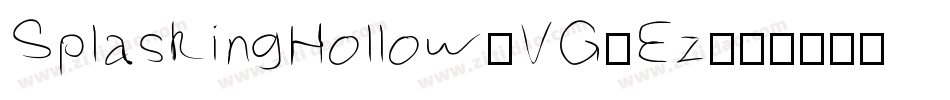 SplashingHollow-VG4Ez字体转换