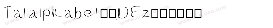 Tatalphabet-8DEz字体转换
