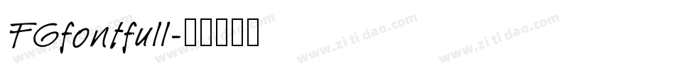 FGfontfull字体转换