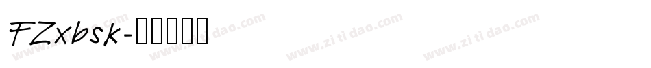 FZxbsk字体转换