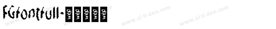 FGfontfull字体转换
