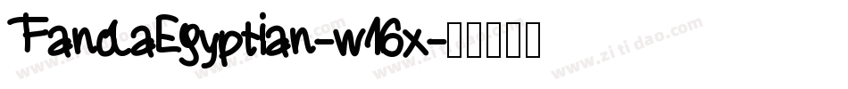 FandaEgyptian-w16x字体转换