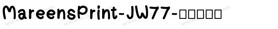 MareensPrint-JW77字体转换