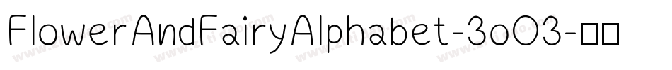 FlowerAndFairyAlphabet-3oO3字体转换
