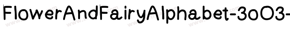FlowerAndFairyAlphabet-3oO3字体转换