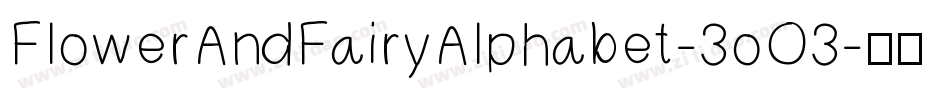 FlowerAndFairyAlphabet-3oO3字体转换