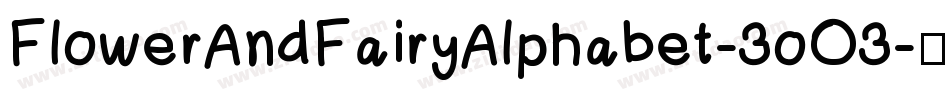 FlowerAndFairyAlphabet-3oO3字体转换