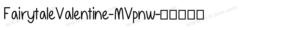 FairytaleValentine-MVpnw字体转换
