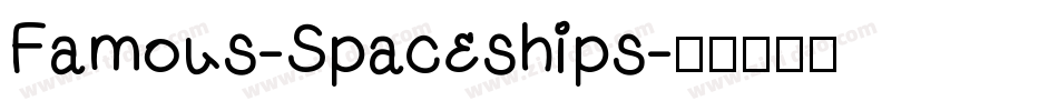 Famous-Spaceships字体转换