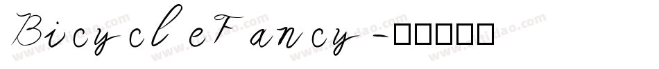BicycleFancy字体转换