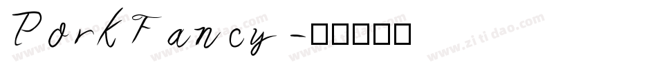 PorkFancy字体转换