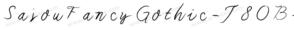 SajouFancyGothic-J8OB字体转换