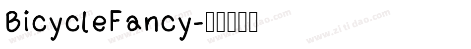 BicycleFancy字体转换