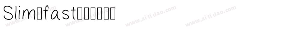 Slim-fast字体转换