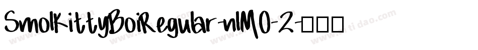 SmolKittyBoiRegular-nlMO-2字体转换