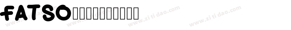 FATSOcaps字体转换