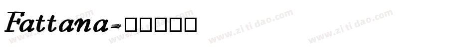Fattana字体转换
