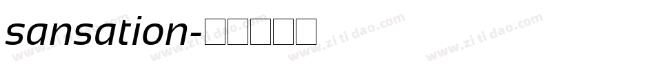 sansation字体转换