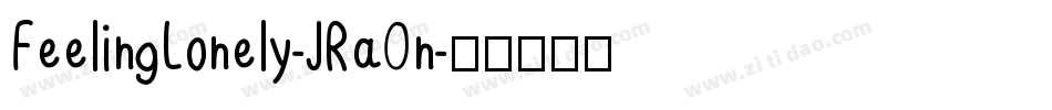 FeelingLonely-JRa0n字体转换