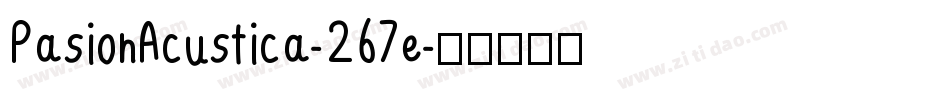PasionAcustica-267e字体转换