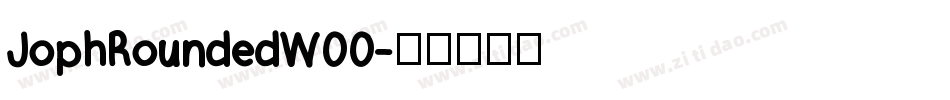 JophRoundedW00字体转换
