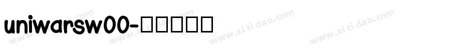 uniwarsw00字体转换