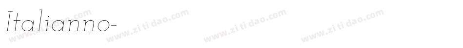 Italianno字体转换