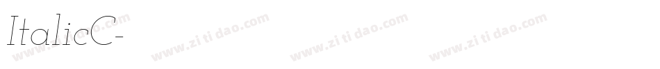 ItalicC字体转换