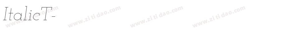 ItalicT字体转换