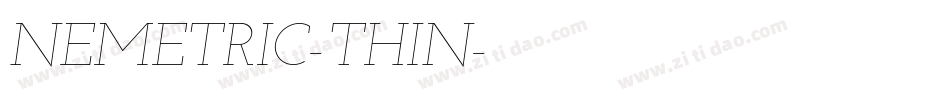 NEMETRIC-THIN字体转换
