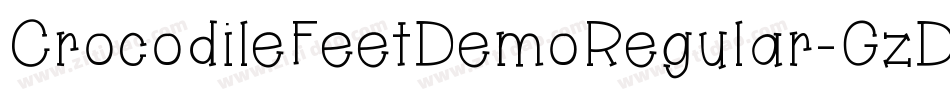 CrocodileFeetDemoRegular-GzDg字体转换