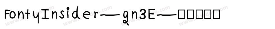 FontyInsider-gn3E字体转换