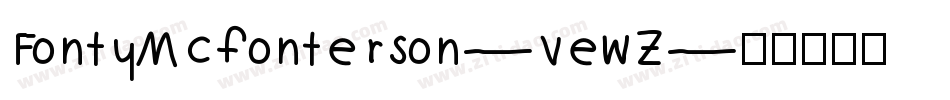 FontyMcfonterson-vewZ字体转换