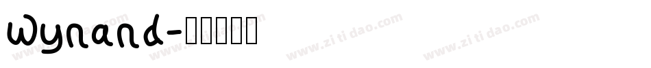 Wynand字体转换