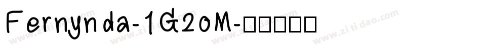 Fernynda-1G2oM字体转换