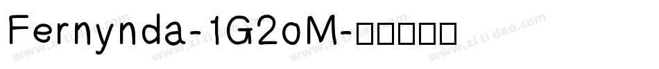 Fernynda-1G2oM字体转换