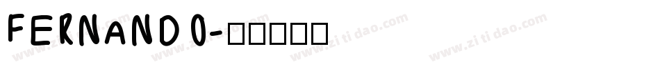 FERNANDO字体转换