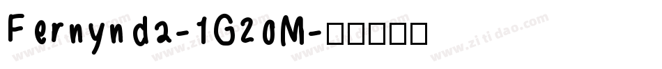 Fernynda-1G2oM字体转换