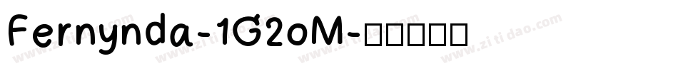 Fernynda-1G2oM字体转换