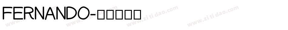 FERNANDO字体转换