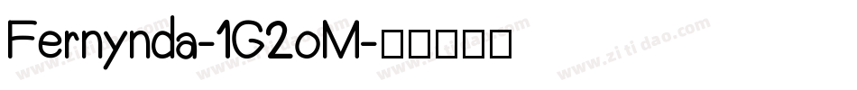 Fernynda-1G2oM字体转换
